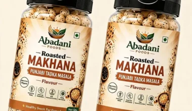 Abadani Foods Roasted Makhana – Punjabi Tadka Masala Flavour (77g)