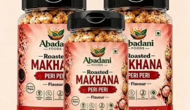 Abadani Foods Roasted Makhana Peri Peri Flavour – 77g
