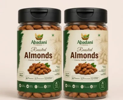 Abadani Foods Premium Whole Almonds – Natural & Nutritious (280g)