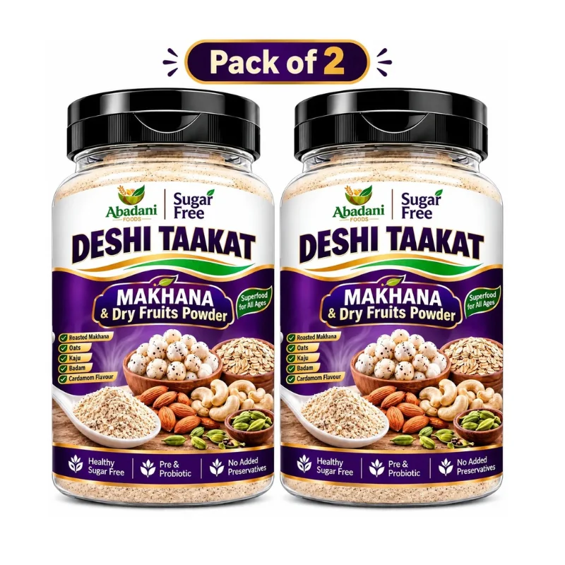 Abadani Foods Deshi Taakat Makhana And Dry Fruits Powder 2