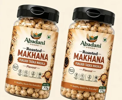 Abadani Foods Roasted Makhana – Punjabi Tadka Masala Flavour (77g)