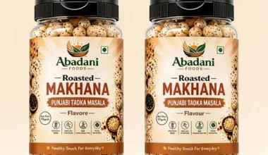 Abadani Foods Roasted Makhana – Punjabi Tadka Masala Flavour (77g)