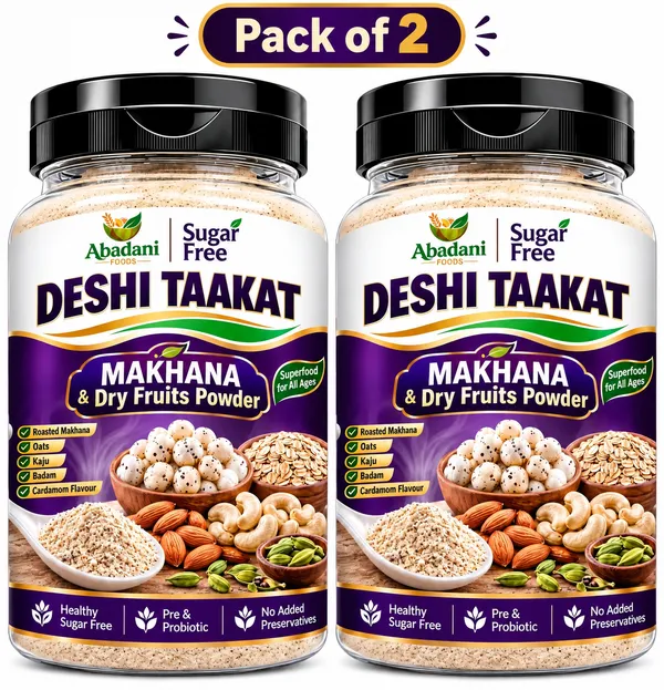 Abadani Foods Deshi Taakat Sugar-Free Makhana & Dry Fruits Powder