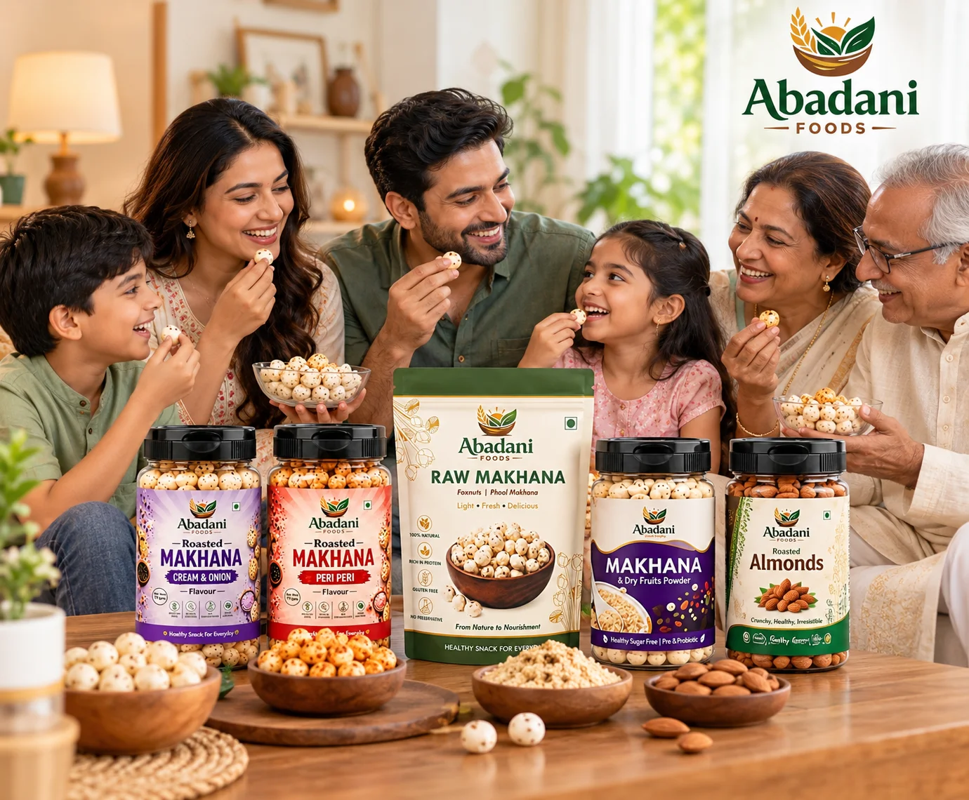 Abadani Foods Family Snacking Moments