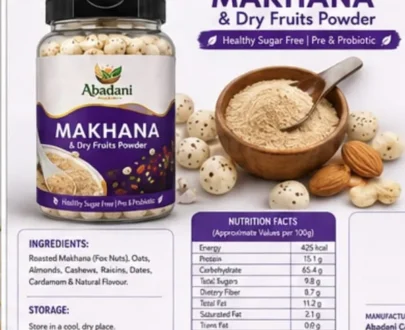 Abadani Makhana & Dry Fruits Powder – Healthy Sugar-Free Prebiotic Blend